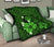 Hawaii Turtle Poly Tribal Green Premium Quilt - Polynesian Pride