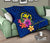 Hawaii Polynesian Premium Quilt - Floral With Seal Blue - Polynesian Pride