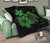Hawaii Turtle Hibiscus Premium Quilt Green - Polynesian Pride