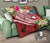 Marshall Islands Polynesian Premium Quilt - Summer Plumeria (Red) - Polynesian Pride