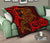 Fiji Premium Quilt - Red Shark Polynesian Tattoo - Polynesian Pride