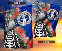 Northern Mariana Islands Flag - Curve Style - Polynesian Pride