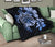 Hawaiian Kanaka Hibiscus Plumeria Mix Polynesian Turtle Premium Quilt Blue AH - Polynesian Pride