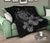 Hawaii Hibiscus Premium Quilt - Turtle Map - Gray AH - Polynesian Pride