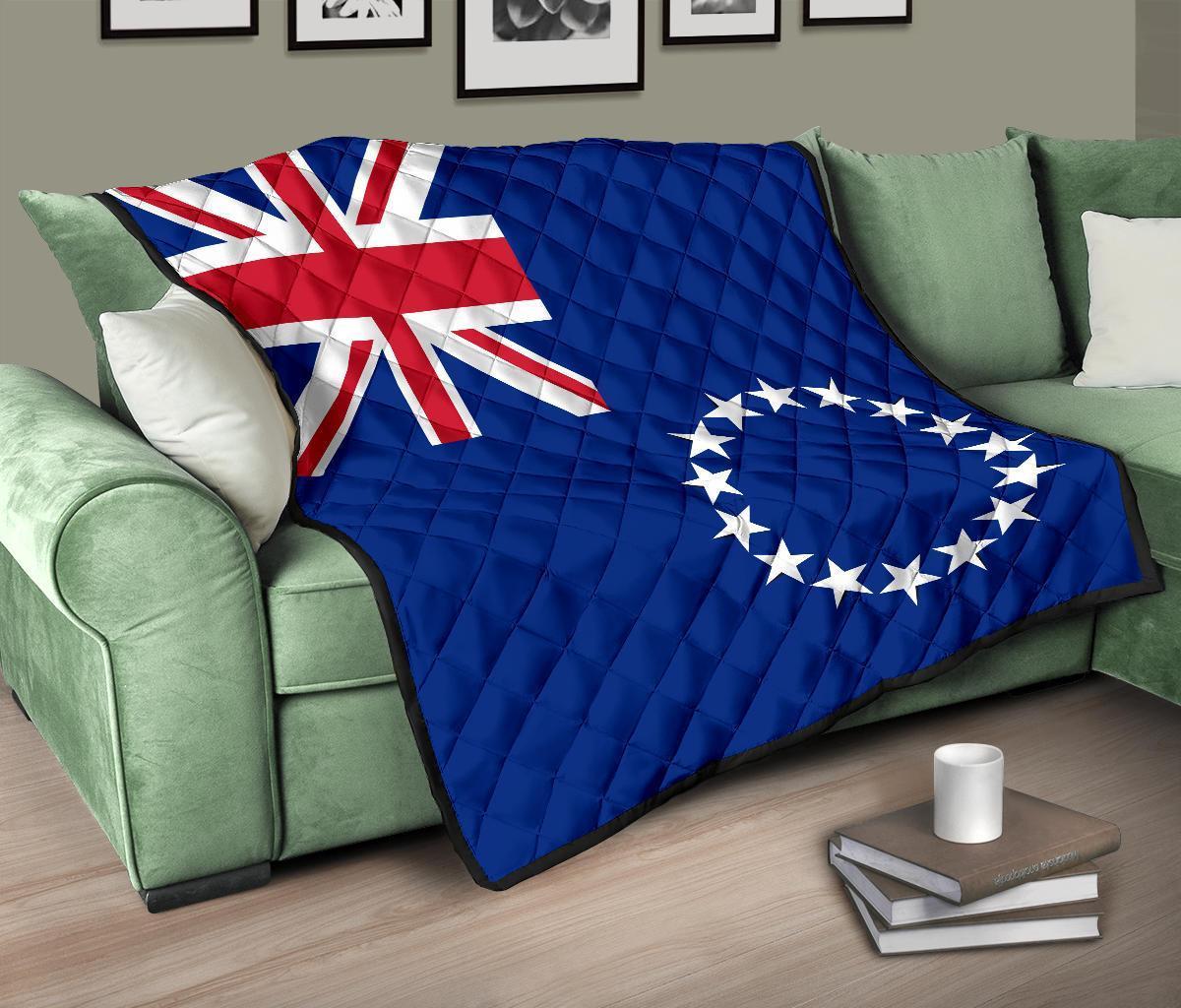 Cook Islands Flag Premium Quilt - Polynesian Pride