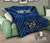 Fiji Personalised Premium Quilt - Fiji Seal With Polynesian Tattoo Style ( Blue) - Polynesian Pride