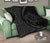 Hawaii Turtle Map Polynesian Premium Quilt - Gray - Circle Style - Polynesian Pride