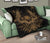 Hawaii Owl Hibiscus Plumeria Premium Quilt - Gold - Polynesian Pride