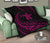 Hawaii Turtle Hibicus Premium Quilt - Frida Style - Pink - Polynesian Pride