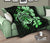 Hawaiian Kanaka Hibiscus Plumeria Mix Polynesian Turtle Premium Quilt Green AH - Polynesian Pride