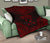 Gambier Islands Premium Quilt - Gambier Islands Flag Polynesian Chief Red Version - Polynesian Pride