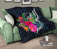 Pohnpei Micronesia Premium Quilt - Tropical Flower - Polynesian Pride