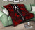 Austral Islands Premium Quilt - Austral Islands Flag Polynesian Red Tattoo (Dark Red) - Polynesian Pride