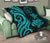 Palau Premium Quilt - Turquoise Tentacle Turtle - Polynesian Pride