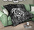 Hawaii Turtle Kanaka Map Hibiscus Poly Premium Quilt - White - Polynesian Pride