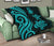 New Caledonia Premium Quilt - Turquoise Tentacle Turtle - Polynesian Pride