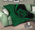 Hawaii Turtle Map Polynesian Premium Quilt - Green - Circle Style - Polynesian Pride