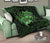 Hawaii Premium Quilt - Turtle Strong Pattern Hibiscus Plumeria Green AH - Polynesian Pride