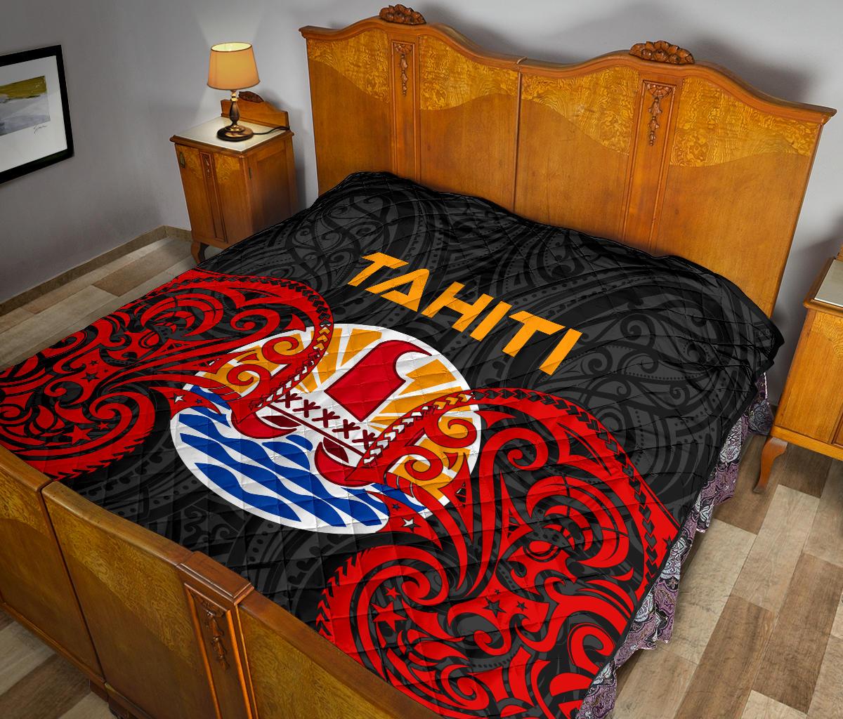 Tahiti Polynesian Premium Quilt - Tahitians Spirit - Polynesian Pride