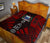 Samoa Premium Quilt - Samoa Coat Of Arms Polynesian Red Tattoo - Polynesian Pride