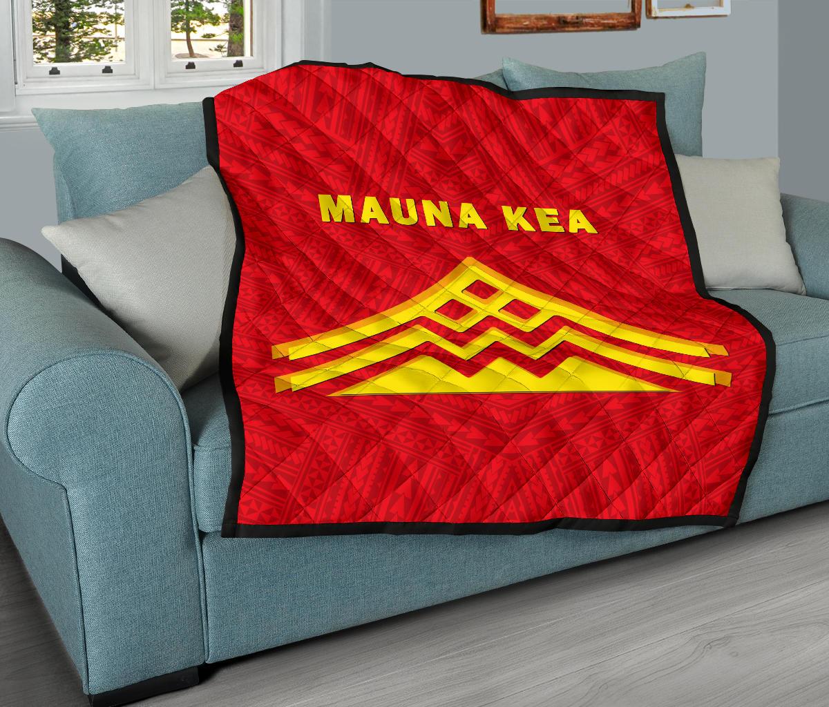 Hawaii Mauna Kea Polynesian Premium Quilt - Polynesian Pride