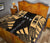 Society Islands Premium Quilt - Society Islands Flag Polynesian Gold Tattoo - Polynesian Pride