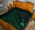 Rays Hawaii Map Polynesian Premium Quilt - Green - Polynesian Pride