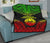 French Polynesia Premium Quilt - Gambier Islands Flag Polynesian Chief Reggae Version - Polynesian Pride