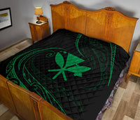 Kanaka Premium Quilt - Green - Frida Style - Polynesian Pride