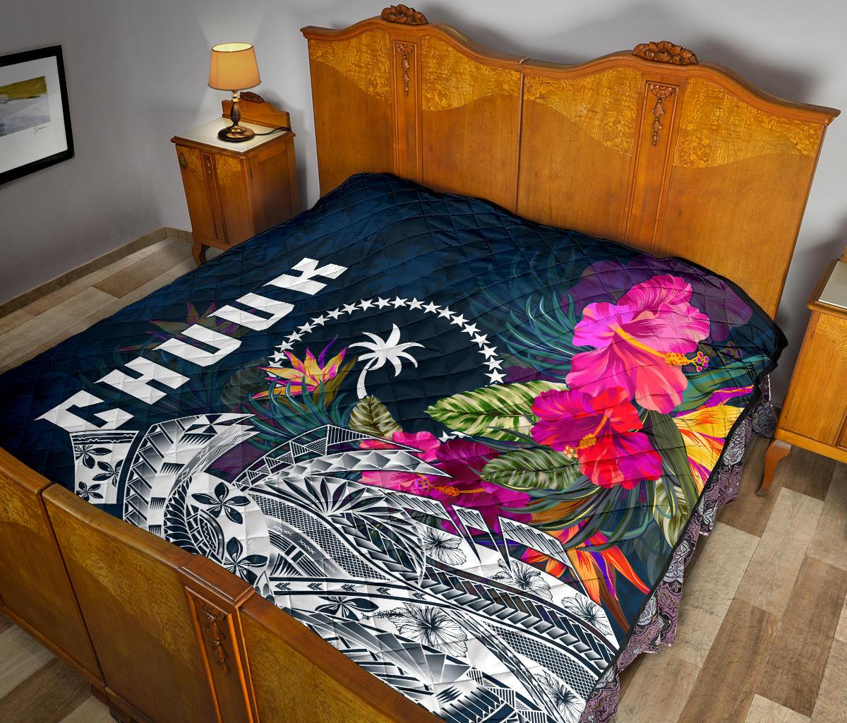 Chuuk Premium Quilt - Chuuk Summer Vibes - Polynesian Pride