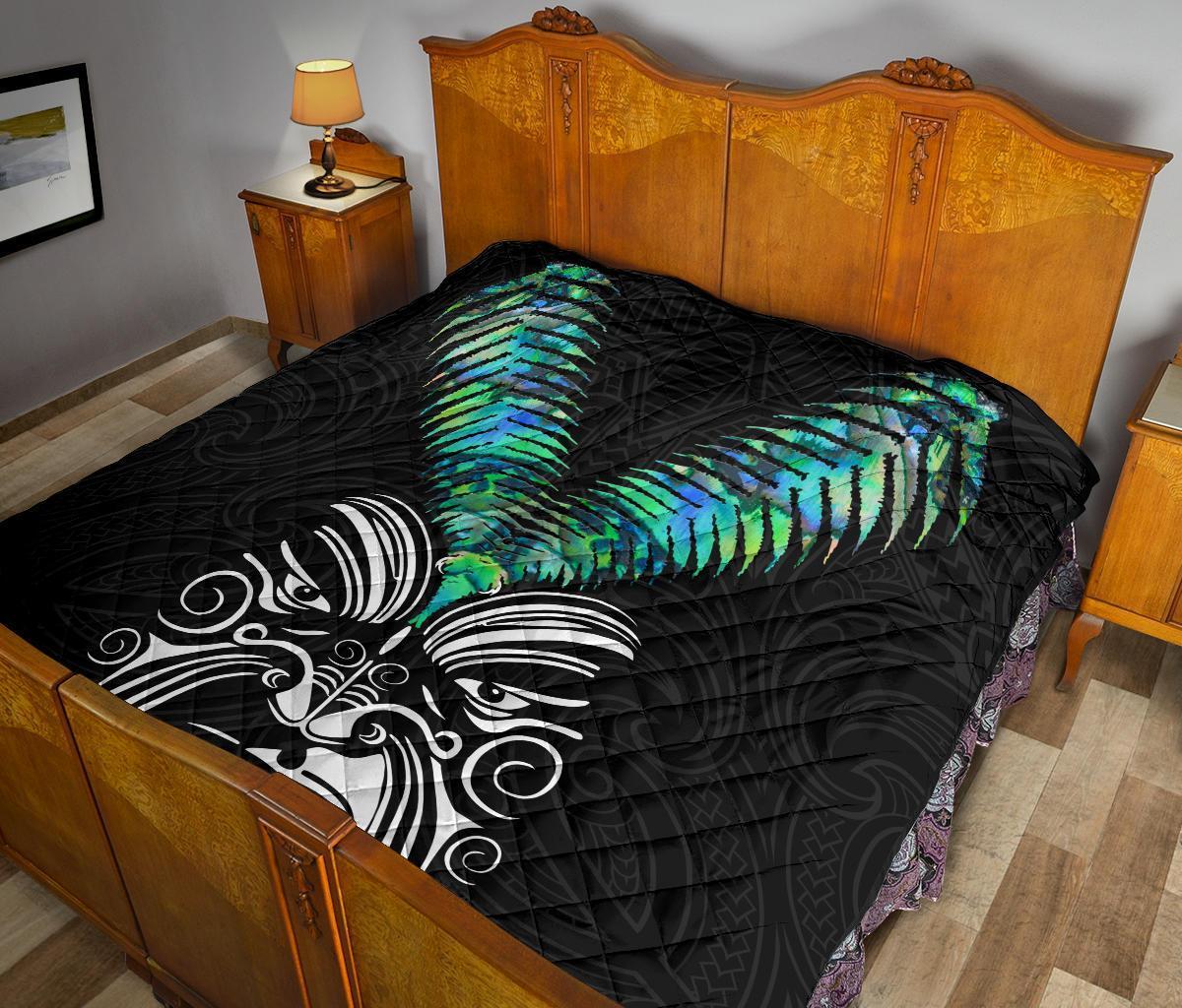 New Zealand Maori Moko Premium Quilt Paua Shell - Polynesian Pride