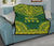 Society Islands Premium Quilt - Society Islands Flag Polynesian Chief Green Version - Polynesian Pride