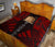 Tokelau Premium Quilt - Tokelau Coat Of Arms Polynesian Red Tattoo - Polynesian Pride