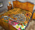 Polynesian Premium Quilt - Turtle Plumeria Gold Color - Polynesian Pride