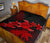 Hawaii Turtle Plumeria Coconut Tree Polynesian Premium Quilt - Red - Polynesian Pride