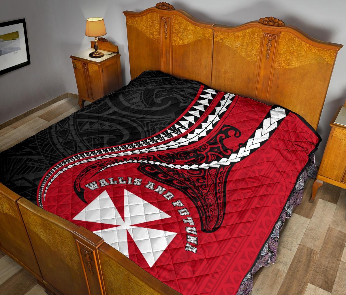 Wallis And Futuna Premium Quilt Kanaloa Tatau Gen WF - Polynesian Pride