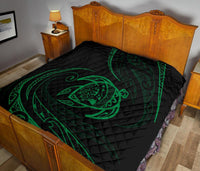 Hawaii Turtle Premium Quilt - Green - Frida Style - Polynesian Pride