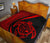 Hawaii Turtle Map Polynesian Premium Quilt - Red - Circle Style - Polynesian Pride