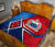 Samoa Premium Quilt - Samoa Flag with Polynesian Patterns - Polynesian Pride