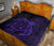 Hawaii Turtle Kanaka Map Hibiscus Poly Premium Quilt - Purple - Polynesian Pride