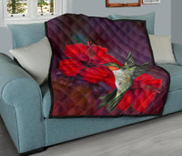 Hibiscus Hummingbird Premium Quilt - Polynesian Pride