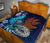 American Samoa Polynesian Premium Quilt - Blue Polynesian Eagle - Polynesian Pride