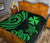 Wallis and Futuna Premium Quilt - Green Tentacle Turtle - Polynesian Pride