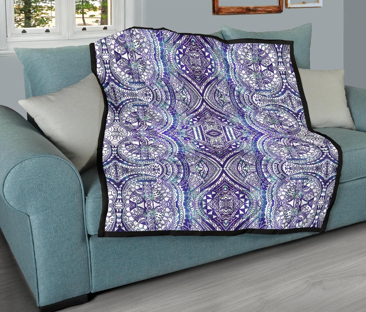 Polynesian Premium Quilt Violet - Polynesian Pride