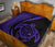 Hawaii Turtle Map Polynesian Premium Quilt - Purple - Circle Style - Polynesian Pride