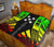 Gambier Islands Premium Quilt - Gambier Islands Flag Polynesian Reggae Tattoo - Polynesian Pride