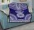 American Samoa Premium Quilt - American Samoa Seal Polynesian Chief Dark Blue Version - Polynesian Pride