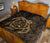 Hawaii Turtle Kanaka Map Hibiscus Poly Premium Quilt - Gold - Polynesian Pride