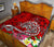 Polynesian Premium Quilt - Turtle Plumeria Red Color - Polynesian Pride