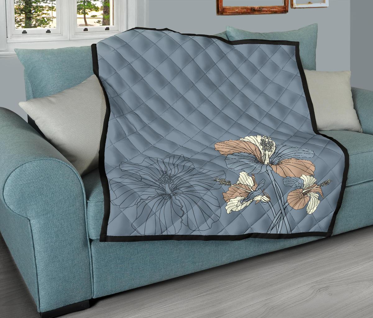 Hibiscus Art Premium Quilt - Polynesian Pride